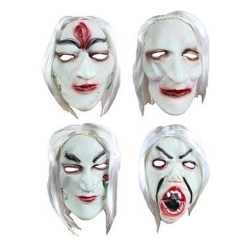 Maska z włosami Kabuki Upiór